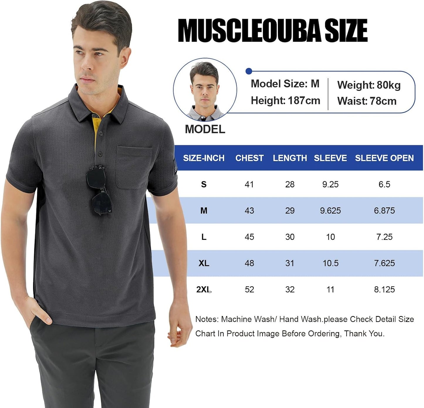 Men'S Tactical Polo Shirts Performance Dry Fit Short Sleeve Moisture Wicking Pique American Flag T-Shirts