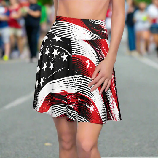 American Flag Skater Skirt – Patriotic Style - Dipaliz
