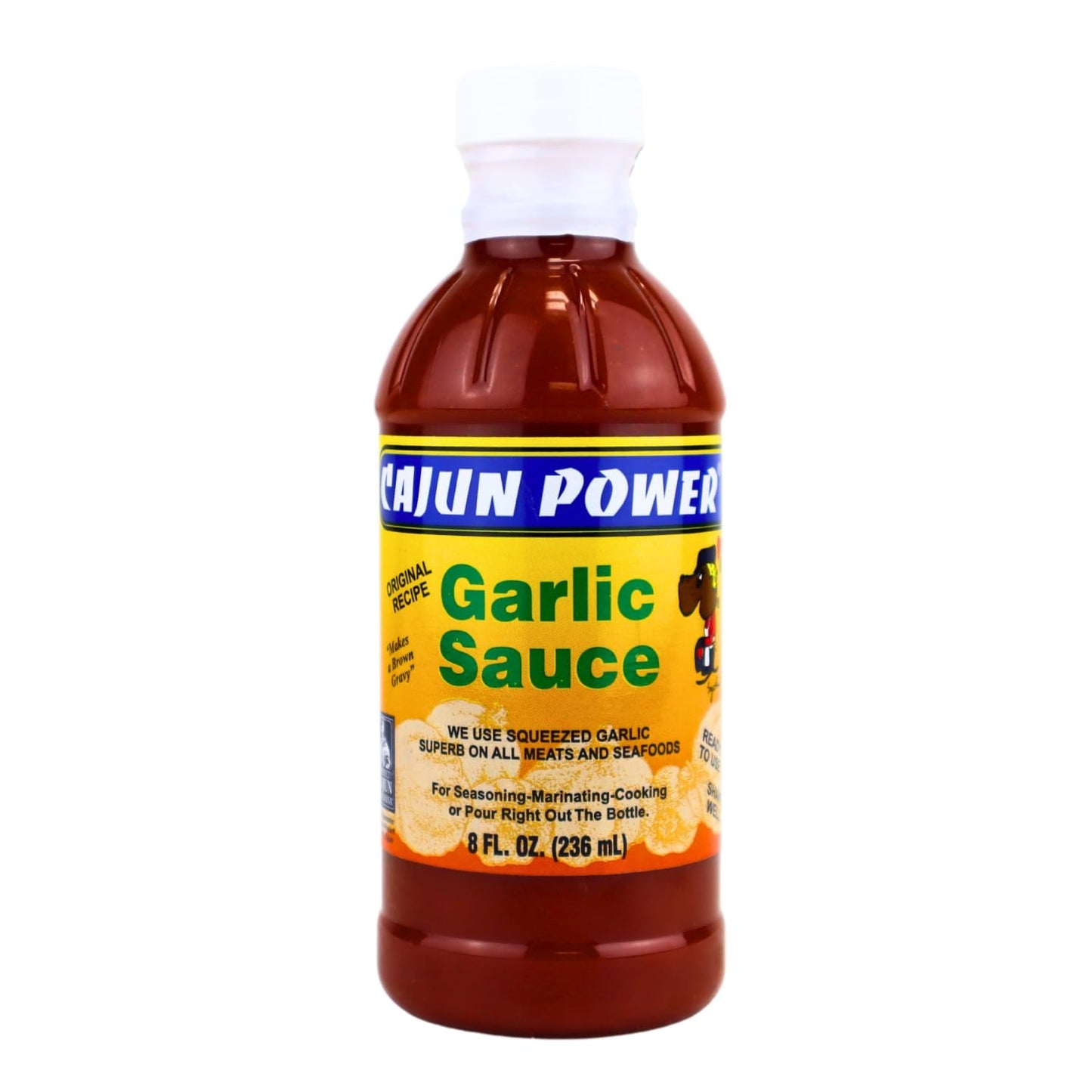 Garlic Sauce - Authentic Louisiana Flavor, Gourmet Cooking Sauce, Perfect for Cajun Recipes, Marinades, Grilling, and Dipping (1 Pack, Garlic)