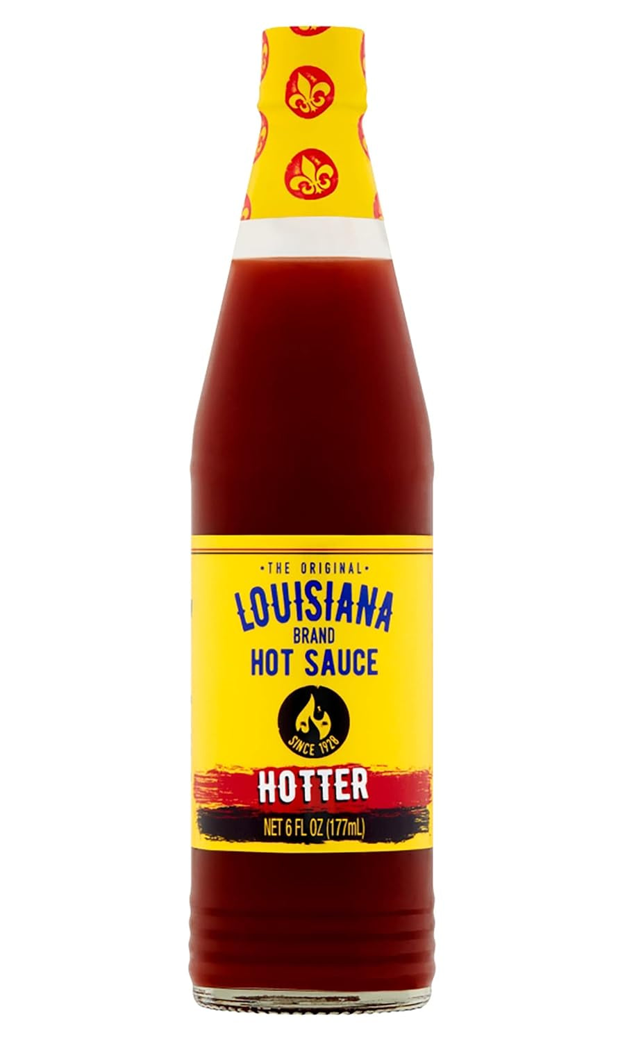 Louisiana Brand Hot Sauce, Hotter Hot Sauce (6 Fl Oz (Pack of 6))