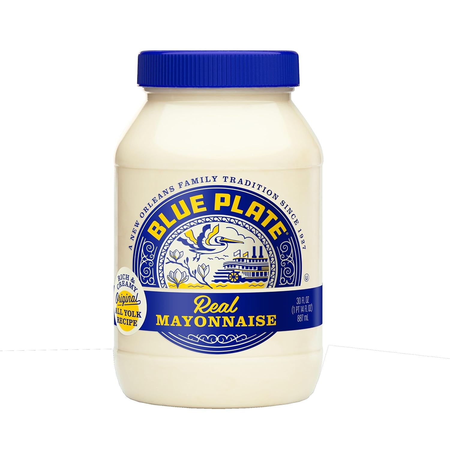 Real Mayonnaise, Homestyle Mayo for Chicken Salad to Deviled Eggs, 30 Fl Oz Jar (Pack of 1)