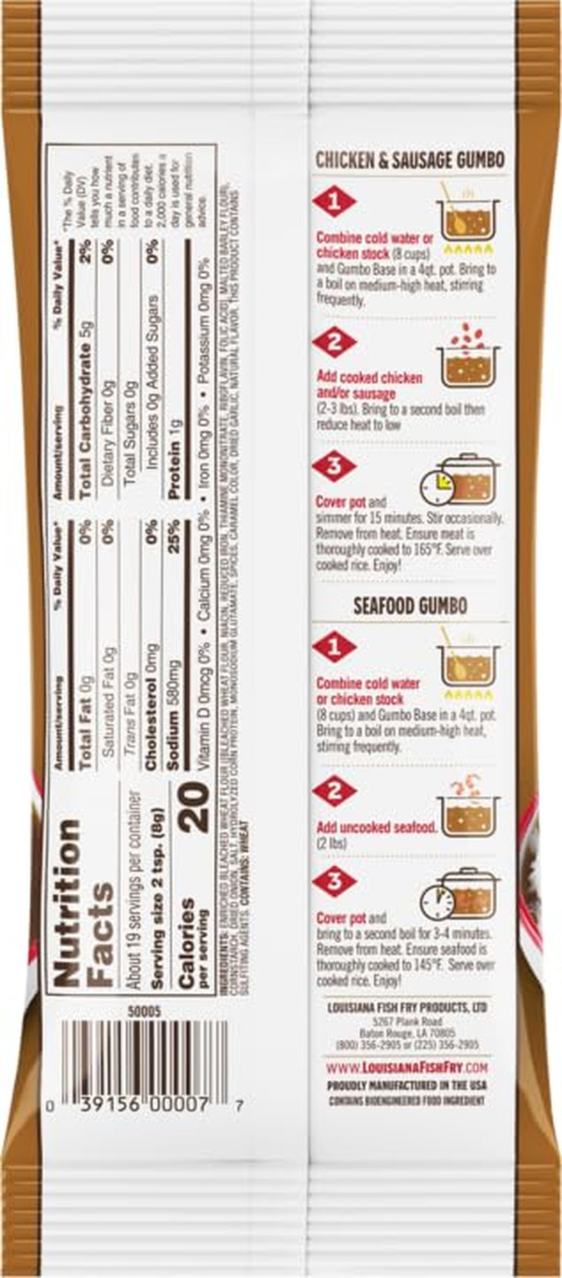 Louisiana Fish Fry Cajun Variety Bundle - Gumbo & Etouffee Bases (Pack of 1 Each) - Just Add Your Favorite Meat and or Seafood - Bring a Taste of Louisiana Home