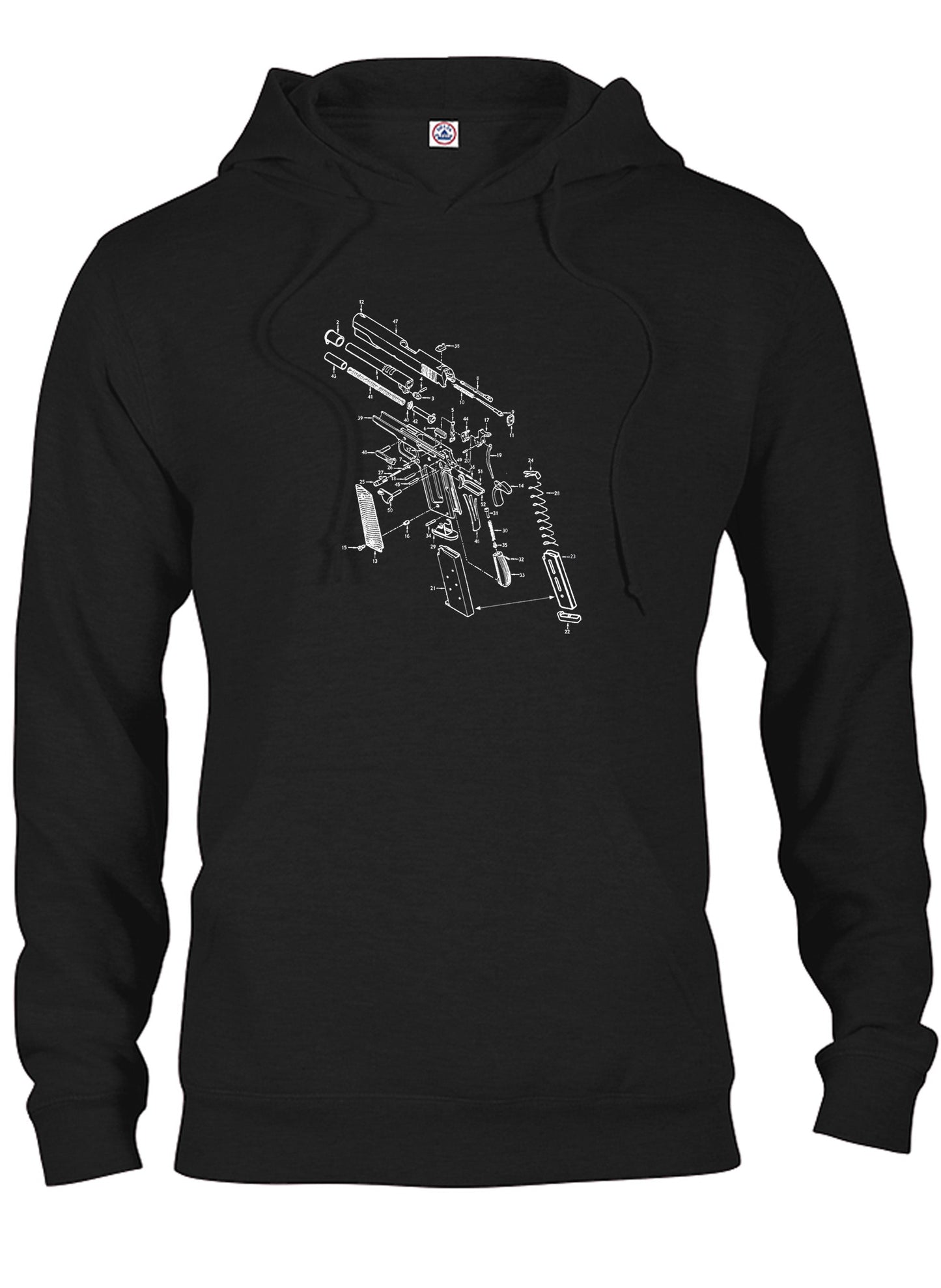 1911 Gun Schematic T-Shirt