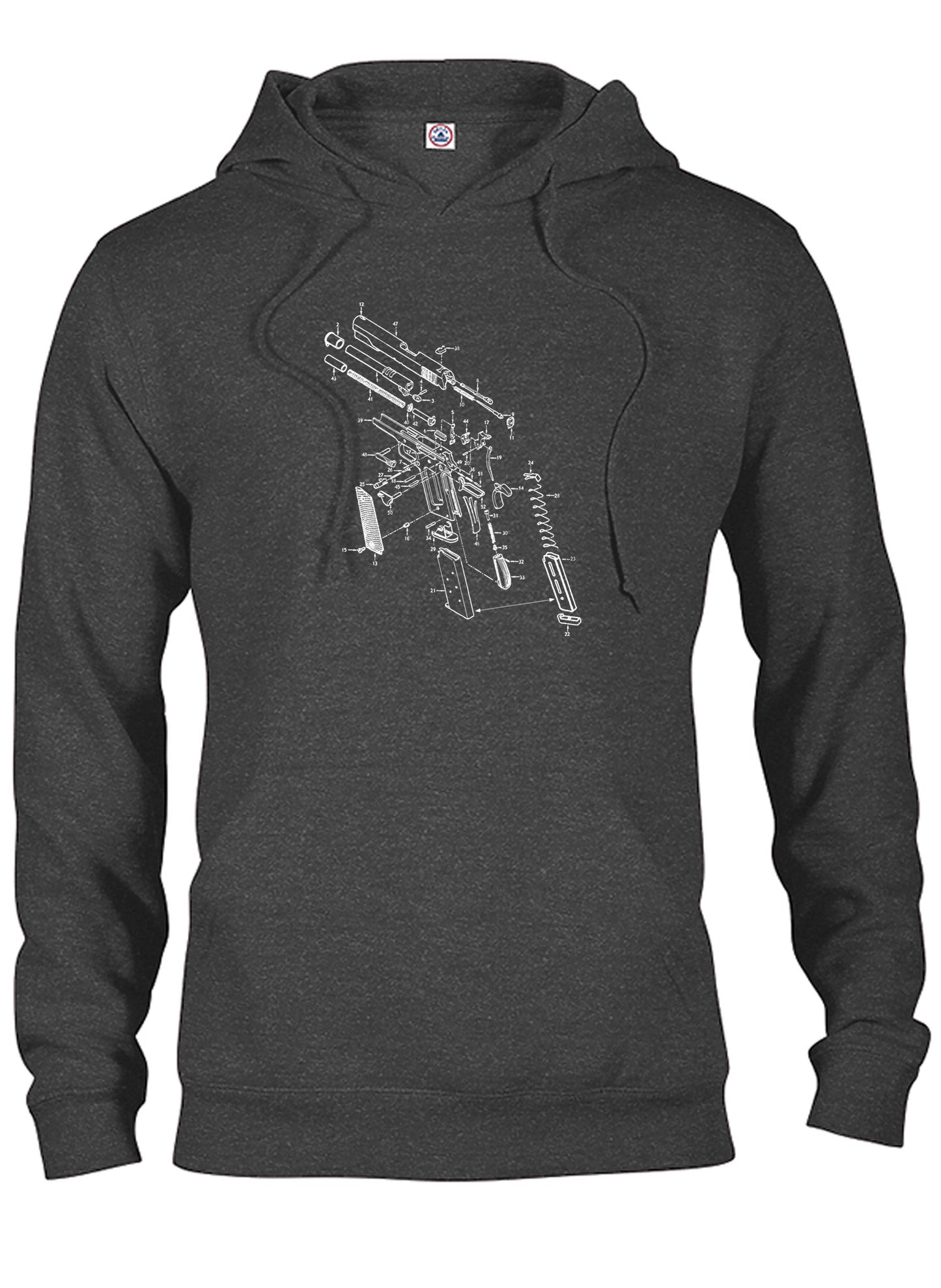 1911 Gun Schematic T-Shirt