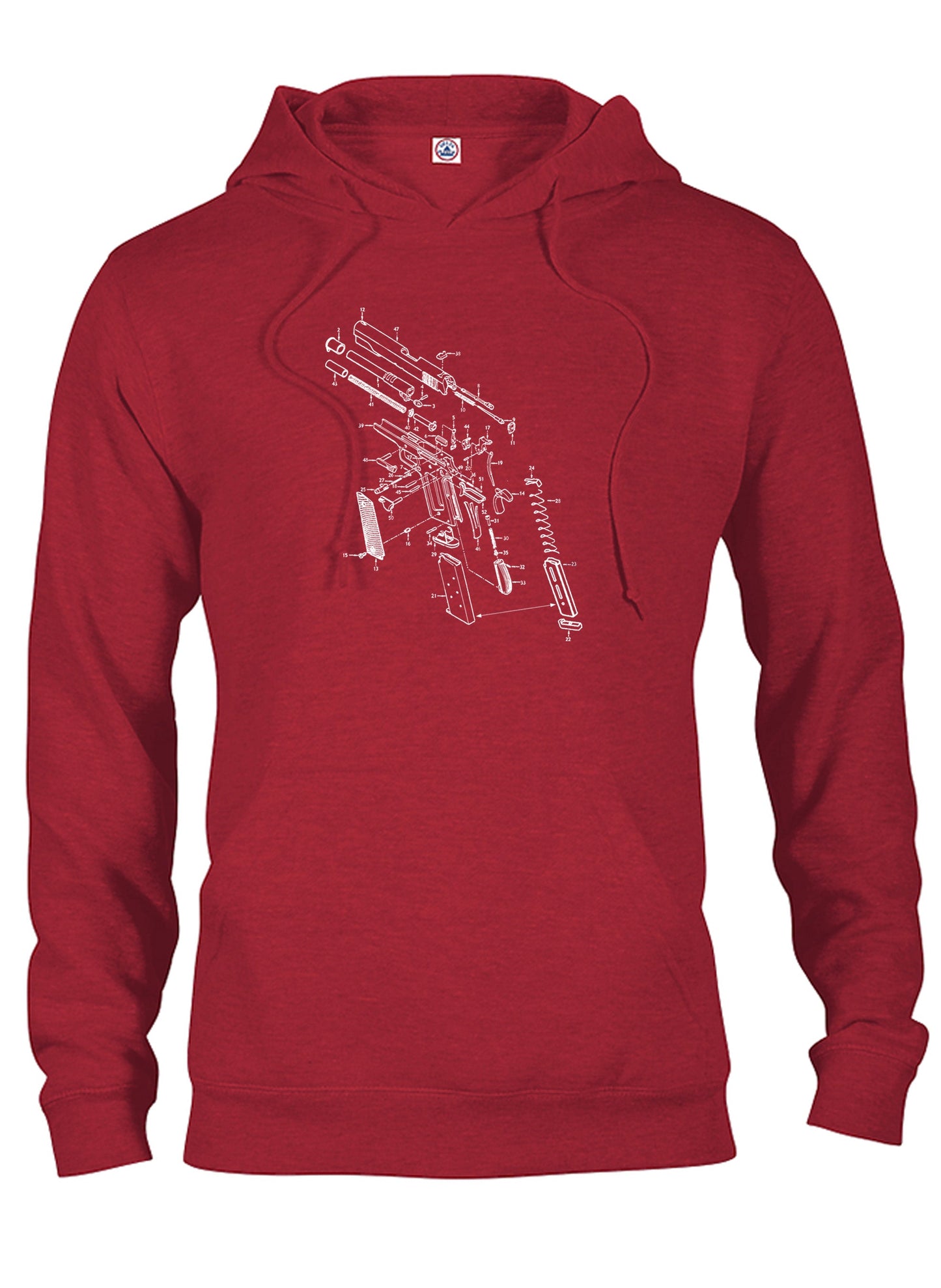 1911 Gun Schematic T-Shirt