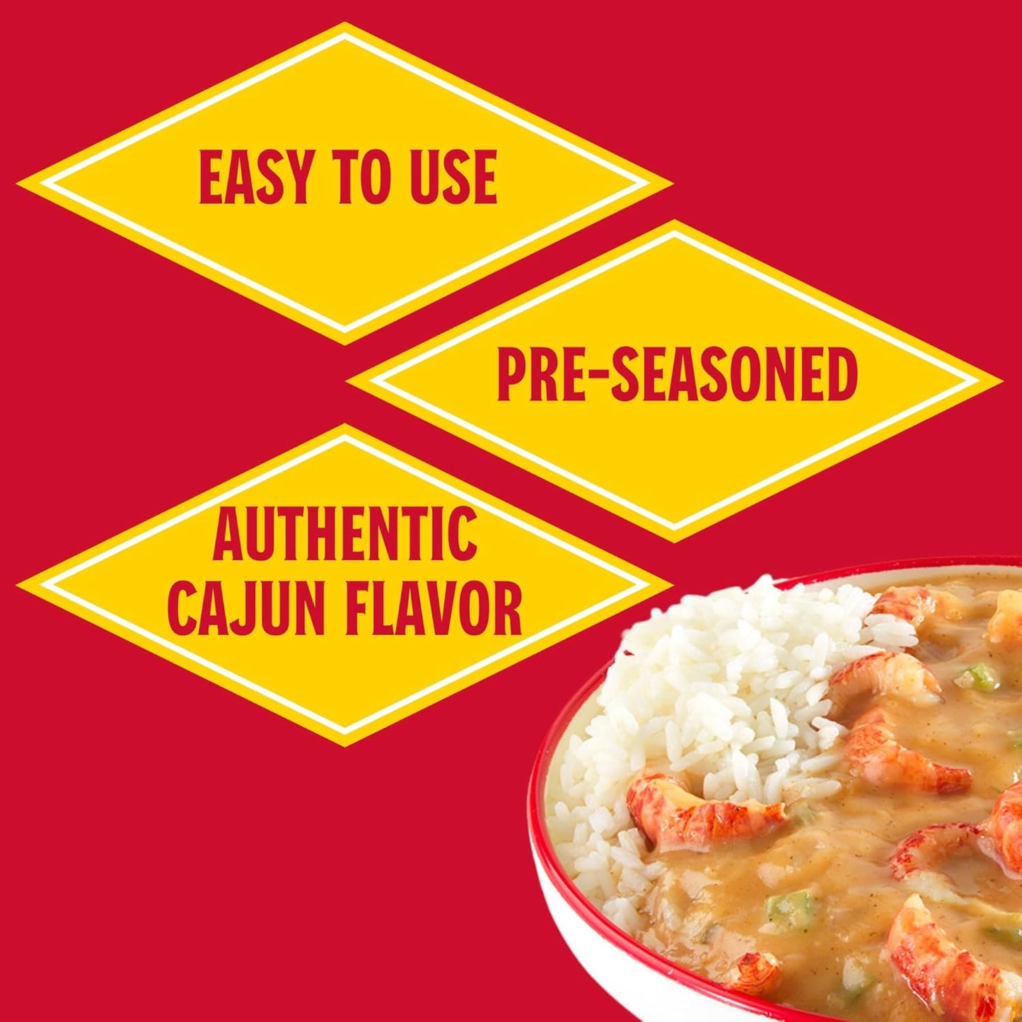 Louisiana Fish Fry Cajun Etouffee Base 2.65 Oz. - Authentic Cajun Etouffee Mix with Onions, Bell Peppers, Celery & Spices - Easy to Prepare Delicious Etouffee at Home