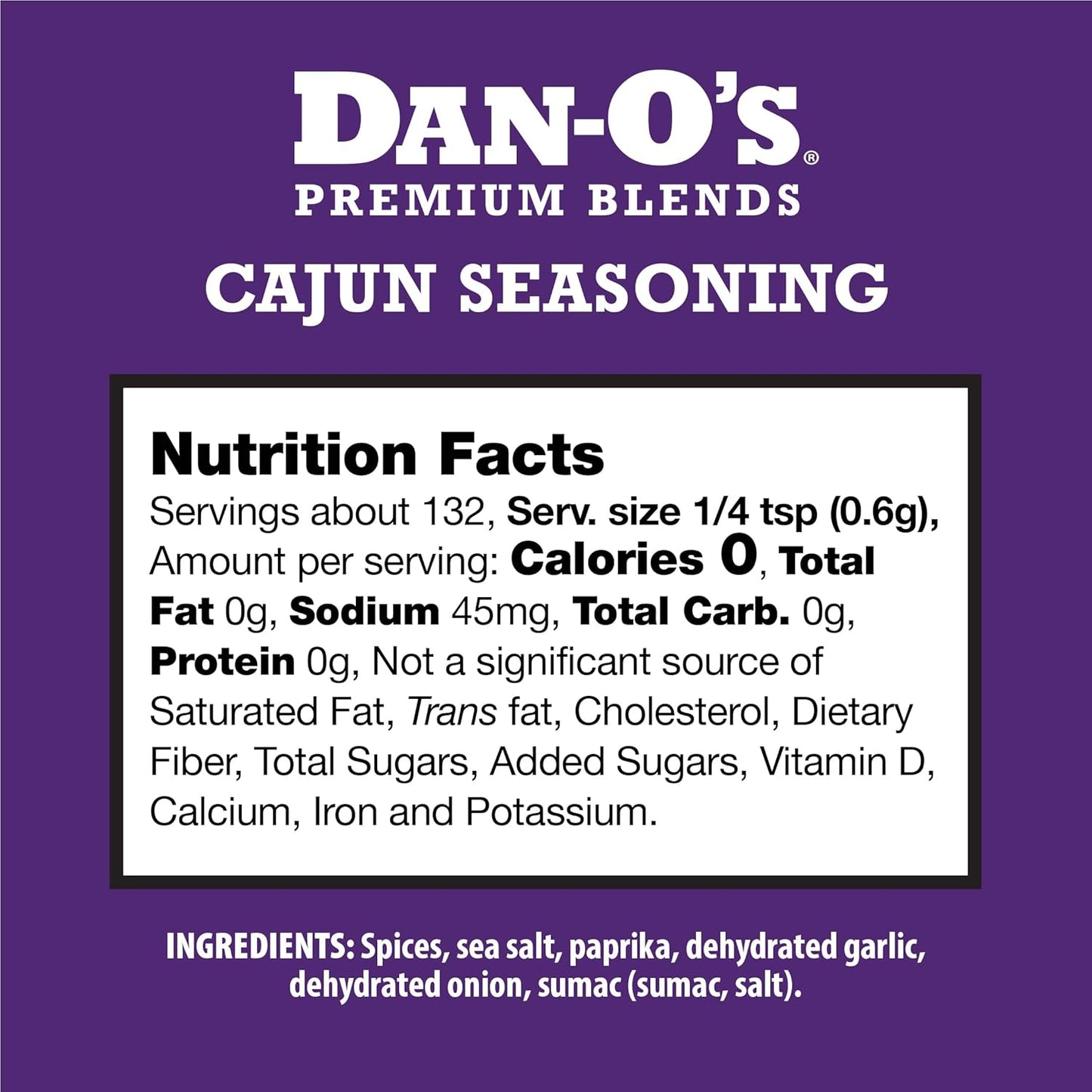 Cajun Seasoning, 2.8 Oz Bottle, 2 Pack, Spicy Seasoning for Gumbo, Jambalaya, Shrimp, Chicken and More, Sugar Free, Zero Calorie, Use This Spice Blend to Craft a Marinade, Dry Rub or Sauce