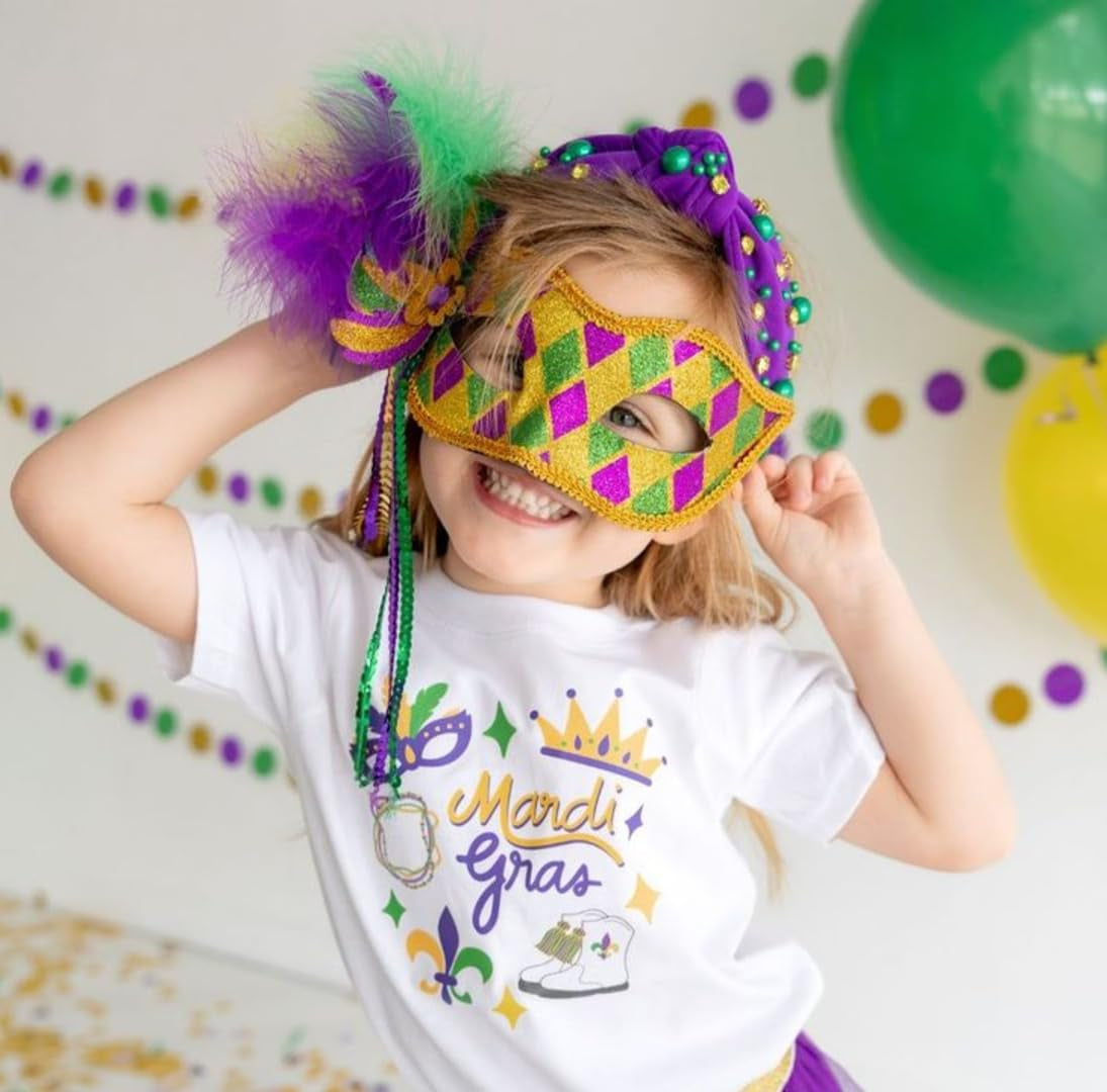 Mardi Gras Headband for Women Pearl Rhinestone Women Headbands Knotted Head Band for Women’S Hair Carnival Party Purple Green Gold Headpiece Mardi Gras Outfits Hair Accessories