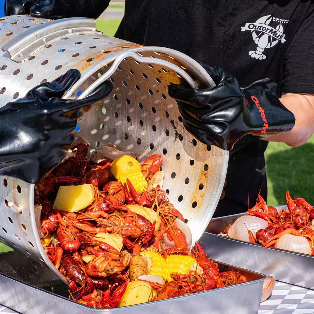 Seafood Boiling Kit 60 Qt. Crawfish Boiler with Seafood Boil Pot and Steam Basket