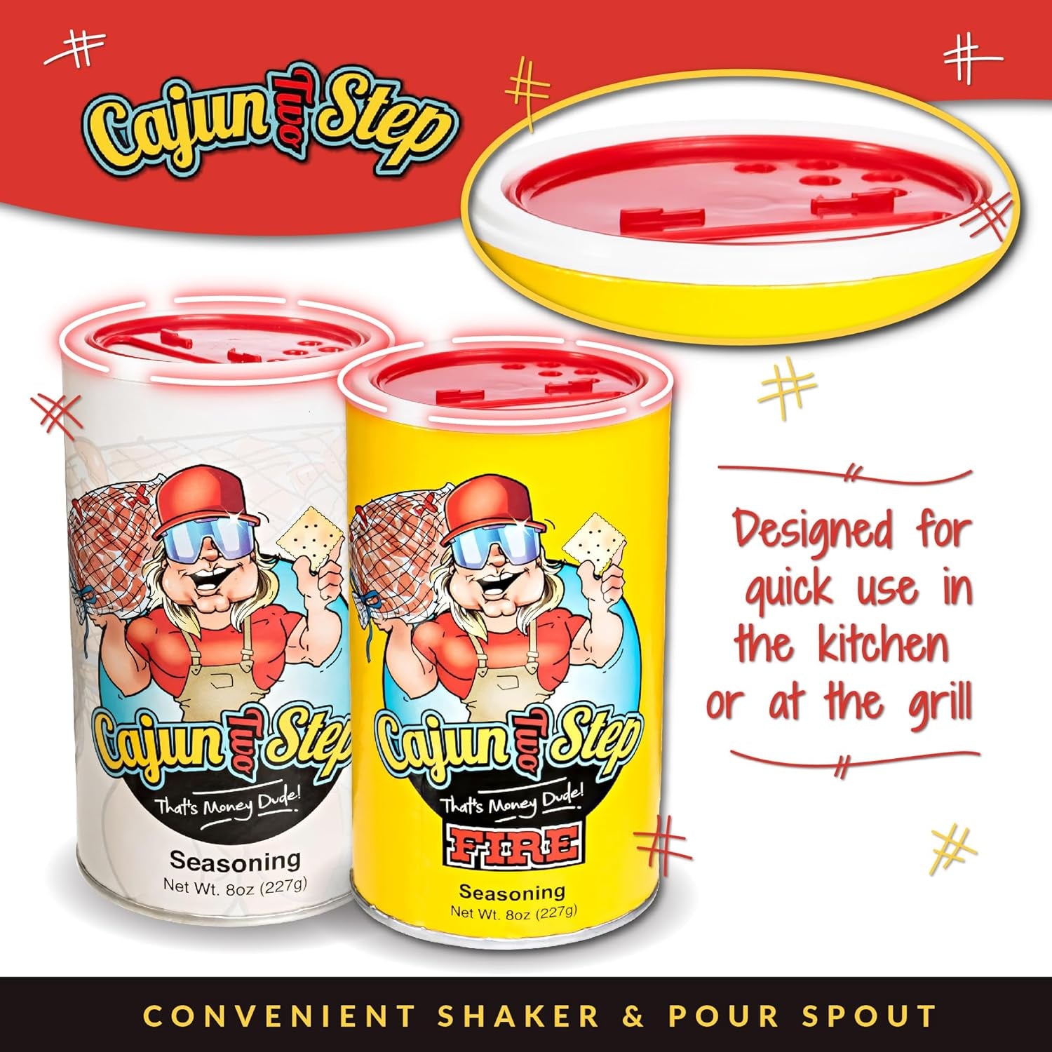- Stalekracker - Variety Bundle - 1 Each of Original Seasoning 8Oz and Fire Seasoning 8 Oz