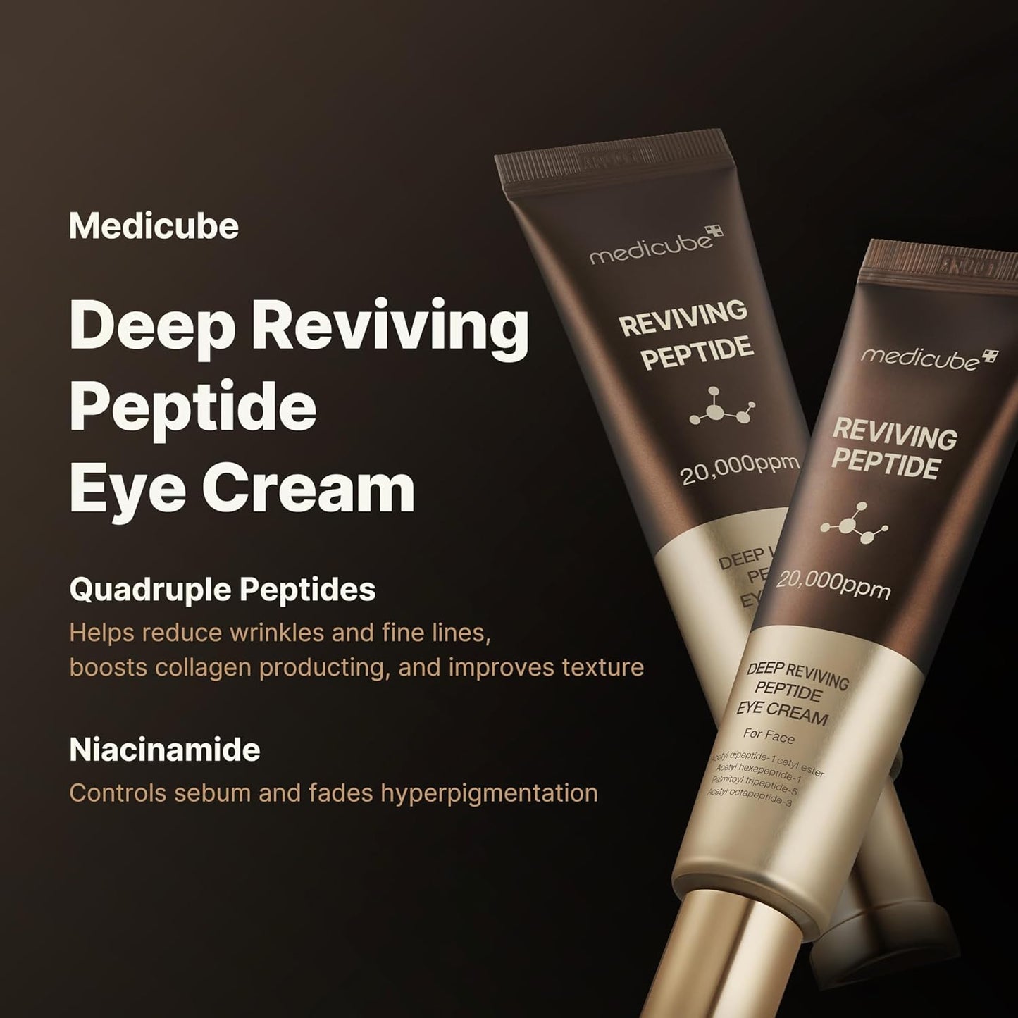 Eye Serum Duo for Firmer-Looking Skin: PDRN Peptide Serum and Deep Reviving Peptide Eye Cream | Korean Skincare, Gifts for Women, Skin Care Set