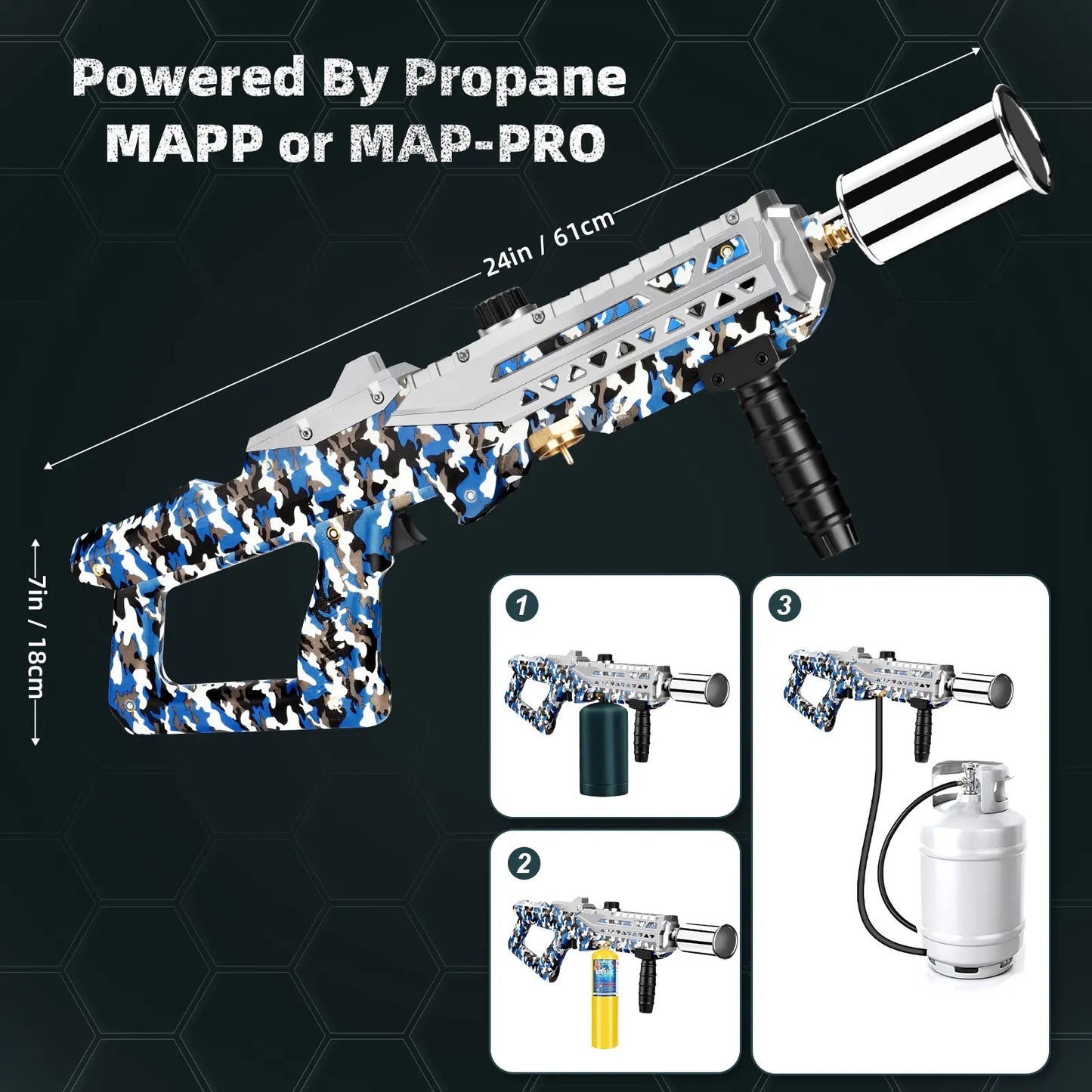 【Fathersdaygift】Artflamm Powerful Propane Torch , Multi-Use Torch with Adjustable Flame, Blow Torch for Campfire, Fire Pit Starter, Fun Gift (Propane Tank Not Included) Fathersdaygift