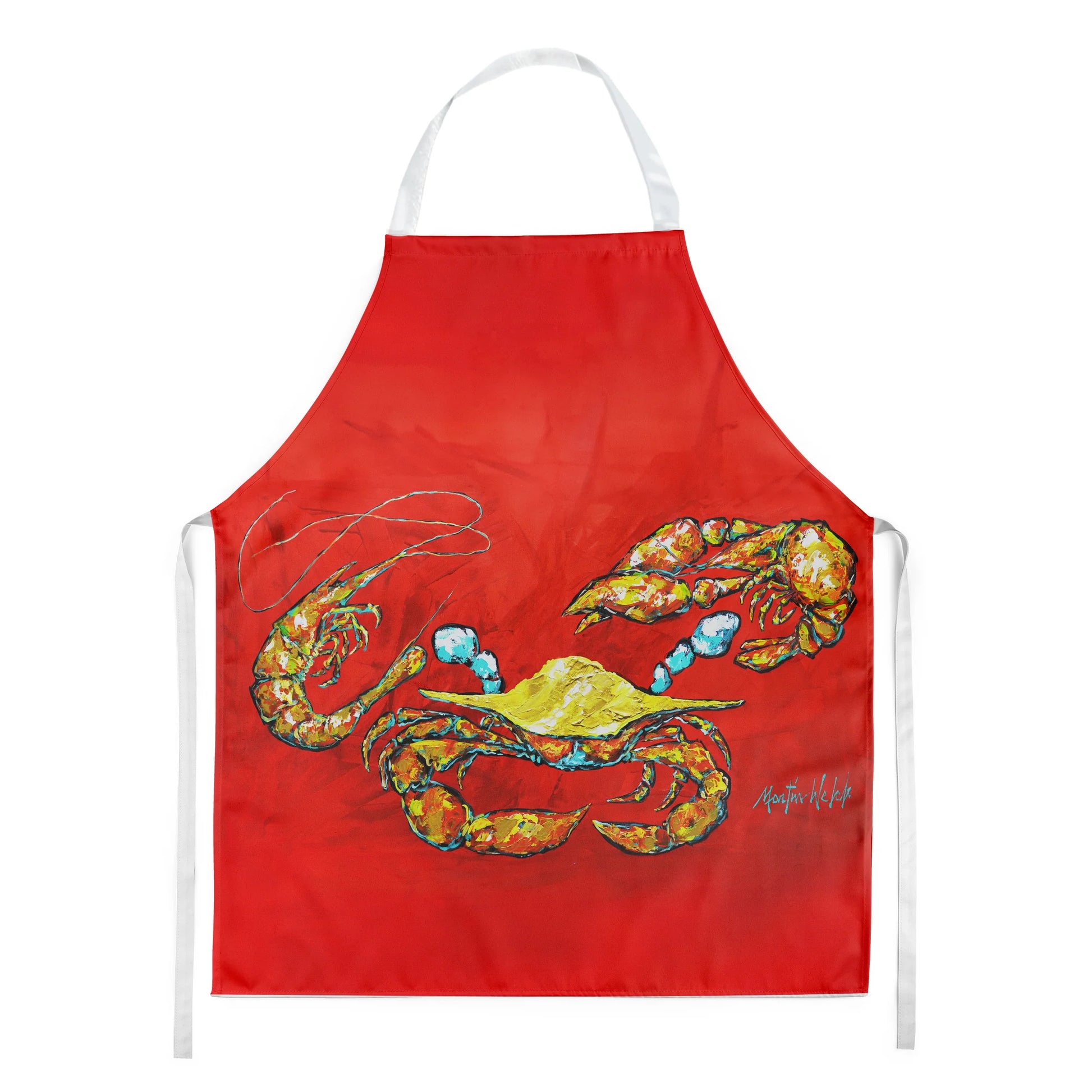 Seafood Sandwich Crab Shrimp Crawfish Apron