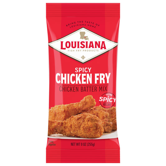 Crispy Spicy Chicken Fry Coating Powder Mix, 9 Oz Bag