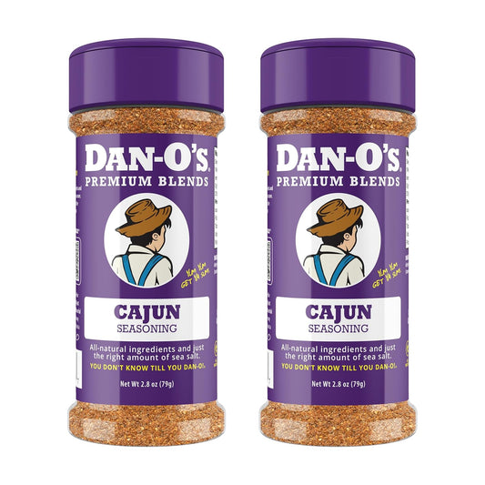 Cajun Seasoning, 2.8 Oz Bottle, 2 Pack, Spicy Seasoning for Gumbo, Jambalaya, Shrimp, Chicken and More, Sugar Free, Zero Calorie, Use This Spice Blend to Craft a Marinade, Dry Rub or Sauce