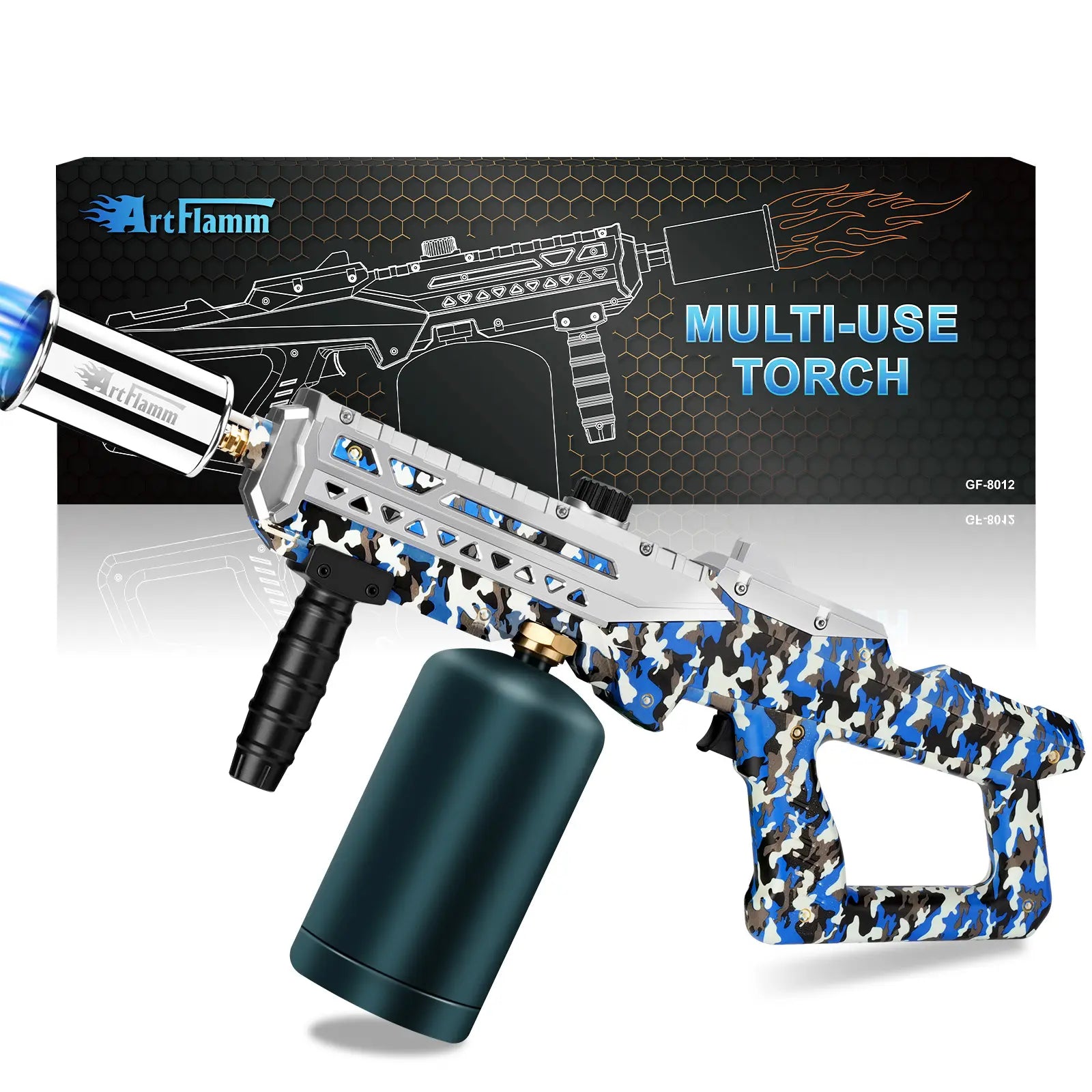 【Fathersdaygift】Artflamm Powerful Propane Torch , Multi-Use Torch with Adjustable Flame, Blow Torch for Campfire, Fire Pit Starter, Fun Gift (Propane Tank Not Included) Fathersdaygift