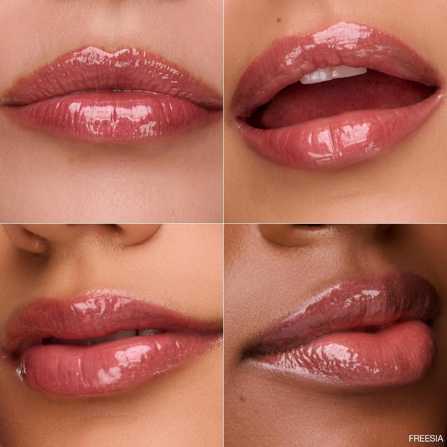 Glimmer Lip Gloss Trio - Limited Edition Holiday Makeup Gift Set - Includes Anemone, Poppy & Freesia - Certified Organic Lip Gloss for Women