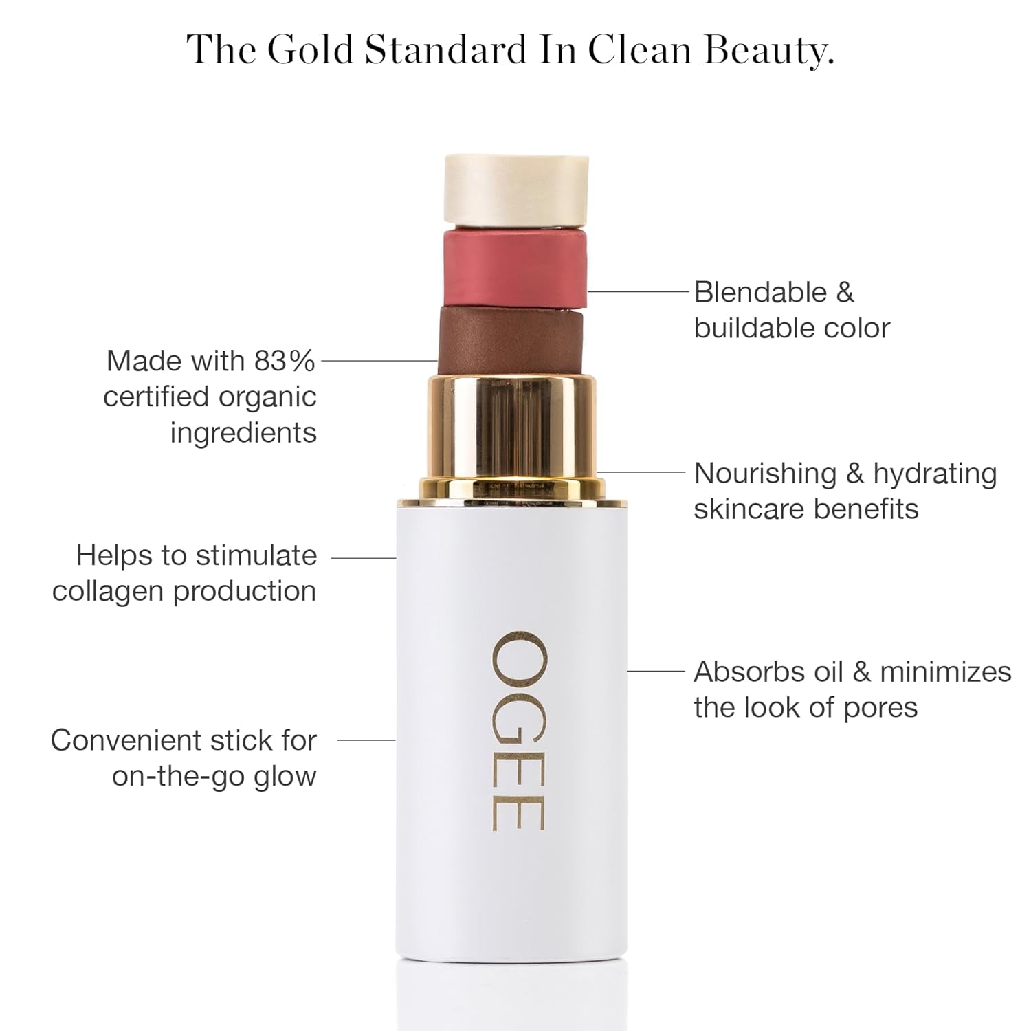 Volumizing Mascara & Radiant Face Stick Trio Virtual Bundle - Organic Mascara with Contour Makeup Collection