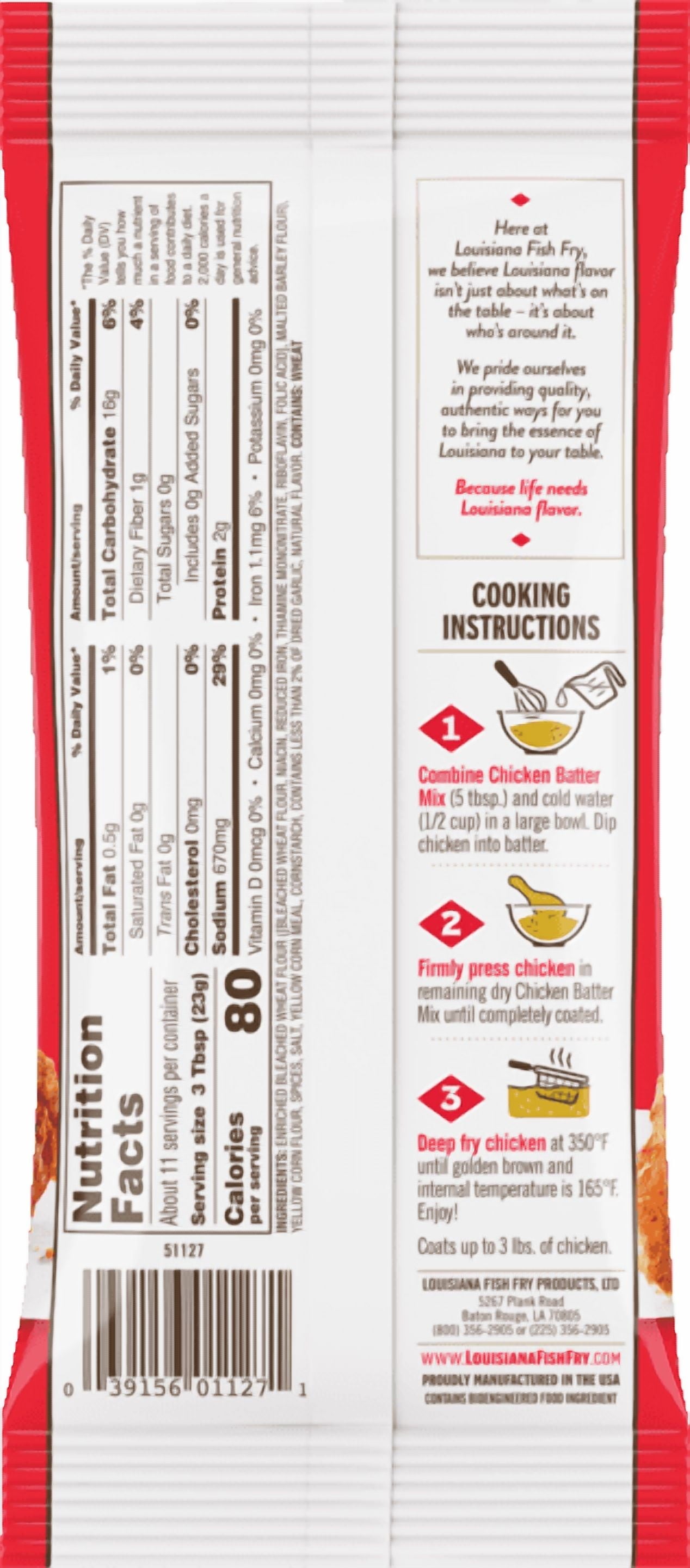 Crispy Spicy Chicken Fry Coating Powder Mix, 9 Oz Bag
