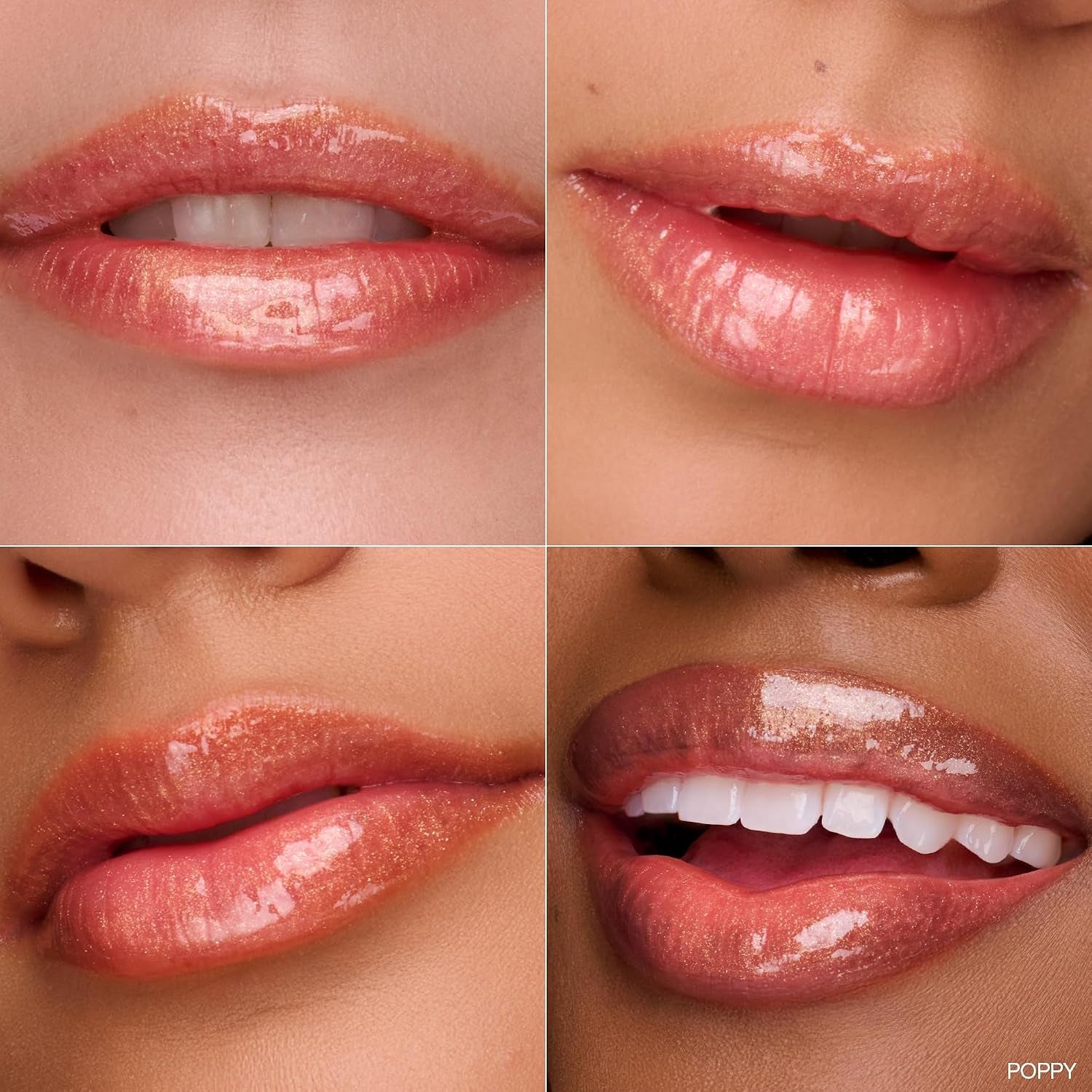 Glimmer Lip Gloss Trio - Limited Edition Holiday Makeup Gift Set - Includes Anemone, Poppy & Freesia - Certified Organic Lip Gloss for Women