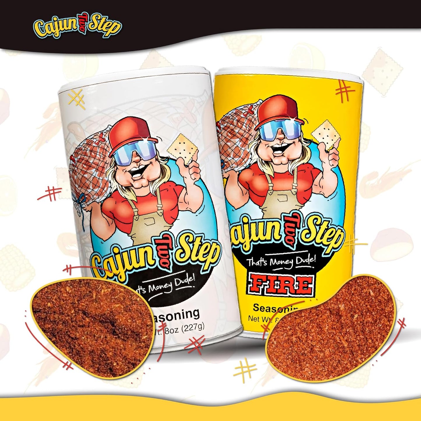 - Stalekracker - Variety Bundle - 1 Each of Original Seasoning 8Oz and Fire Seasoning 8 Oz
