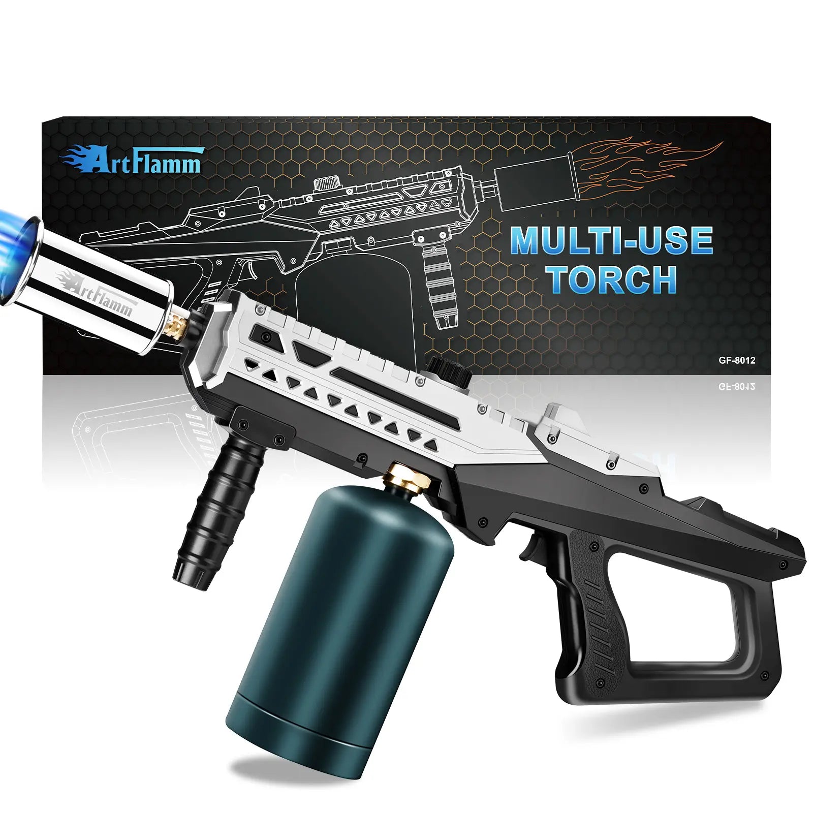 【Fathersdaygift】Artflamm Powerful Propane Torch , Multi-Use Torch with Adjustable Flame, Blow Torch for Campfire, Fire Pit Starter, Fun Gift (Propane Tank Not Included) Fathersdaygift
